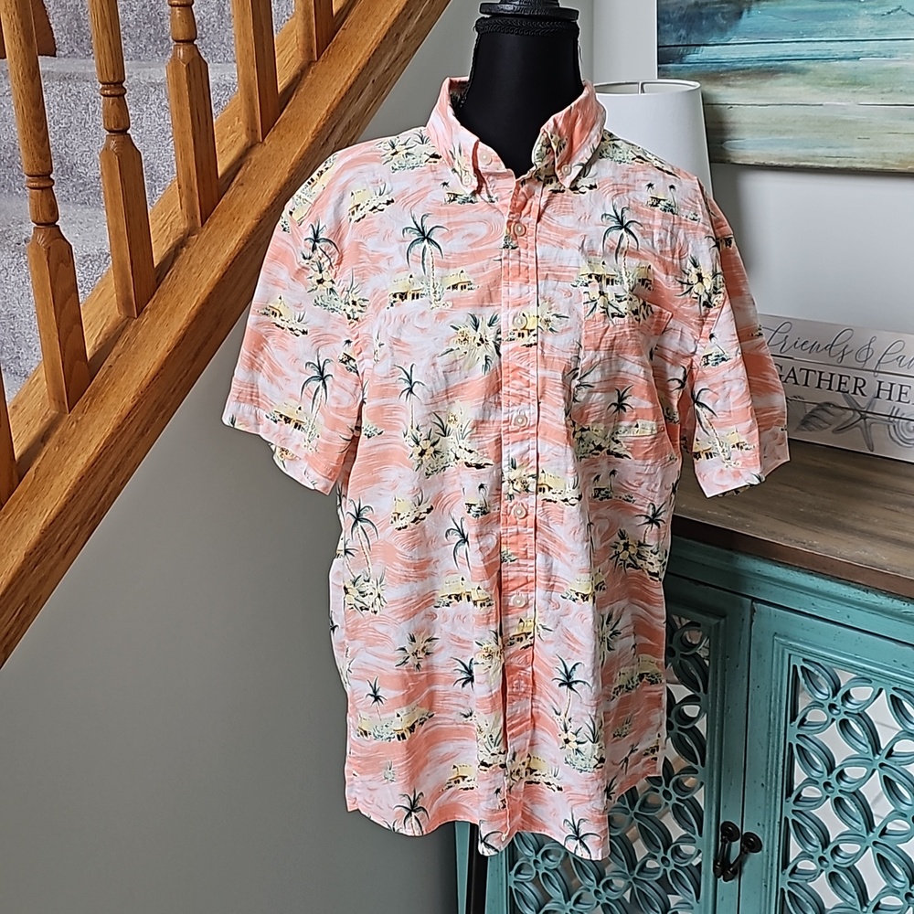 Mens Hawaiian Shirt Large
